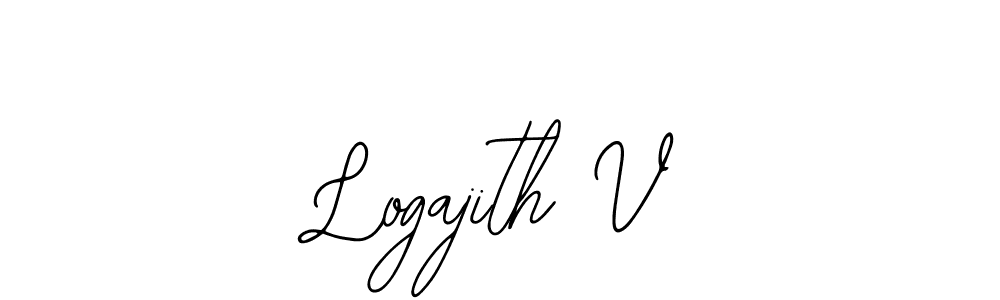 Create a beautiful signature design for name Logajith V. With this signature (Bearetta-2O07w) fonts, you can make a handwritten signature for free. Logajith V signature style 12 images and pictures png