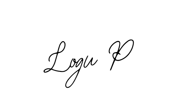 You should practise on your own different ways (Bearetta-2O07w) to write your name (Logu P) in signature. don't let someone else do it for you. Logu P signature style 12 images and pictures png