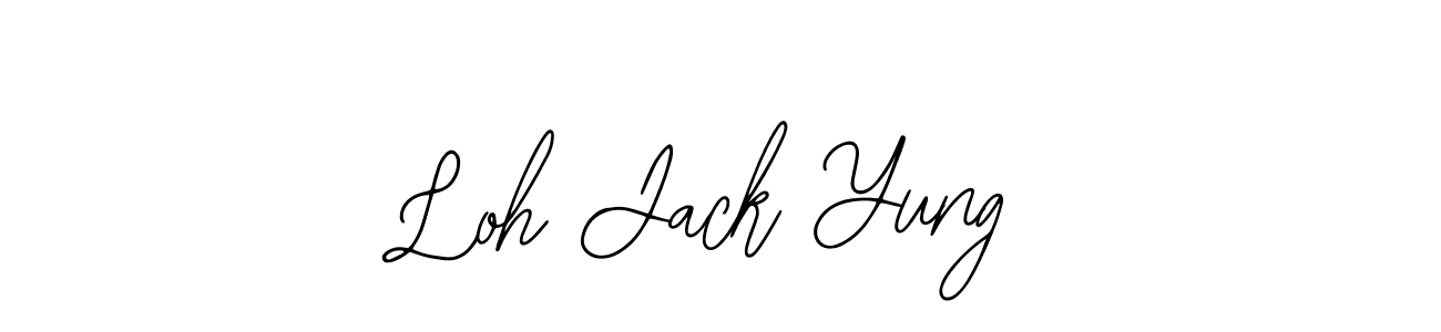 The best way (Bearetta-2O07w) to make a short signature is to pick only two or three words in your name. The name Loh Jack Yung include a total of six letters. For converting this name. Loh Jack Yung signature style 12 images and pictures png