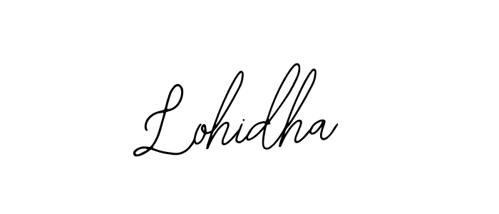 The best way (Bearetta-2O07w) to make a short signature is to pick only two or three words in your name. The name Lohidha include a total of six letters. For converting this name. Lohidha signature style 12 images and pictures png