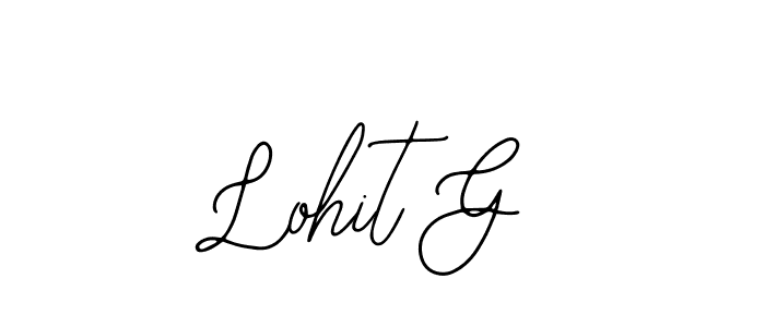 Similarly Bearetta-2O07w is the best handwritten signature design. Signature creator online .You can use it as an online autograph creator for name Lohit G. Lohit G signature style 12 images and pictures png