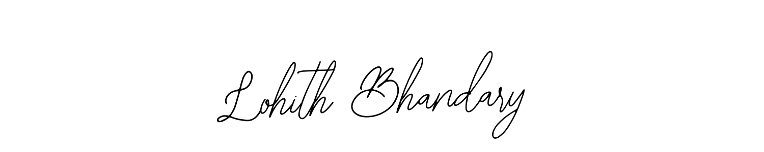 How to make Lohith Bhandary name signature. Use Bearetta-2O07w style for creating short signs online. This is the latest handwritten sign. Lohith Bhandary signature style 12 images and pictures png