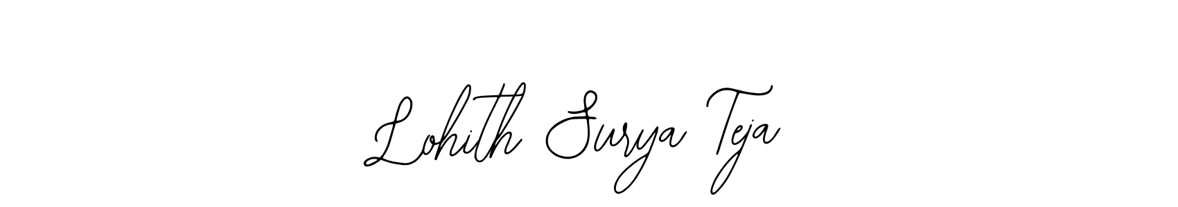 Also we have Lohith Surya Teja name is the best signature style. Create professional handwritten signature collection using Bearetta-2O07w autograph style. Lohith Surya Teja signature style 12 images and pictures png