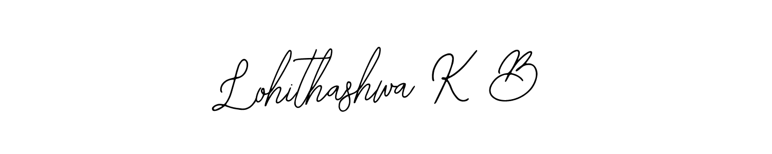 Similarly Bearetta-2O07w is the best handwritten signature design. Signature creator online .You can use it as an online autograph creator for name Lohithashwa K B. Lohithashwa K B signature style 12 images and pictures png