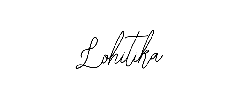 How to make Lohitika name signature. Use Bearetta-2O07w style for creating short signs online. This is the latest handwritten sign. Lohitika signature style 12 images and pictures png
