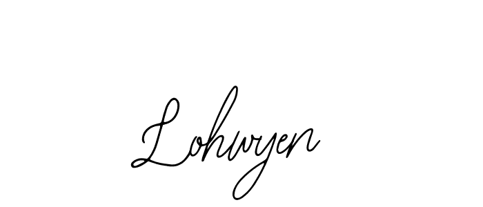 Design your own signature with our free online signature maker. With this signature software, you can create a handwritten (Bearetta-2O07w) signature for name Lohwyen. Lohwyen signature style 12 images and pictures png