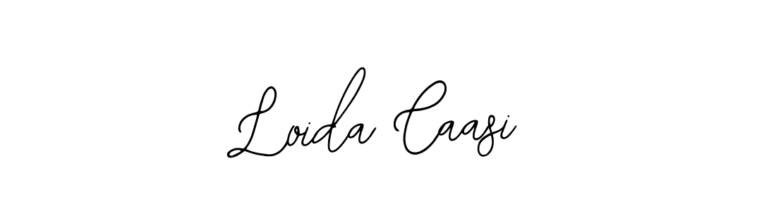 How to make Loida Caasi name signature. Use Bearetta-2O07w style for creating short signs online. This is the latest handwritten sign. Loida Caasi signature style 12 images and pictures png