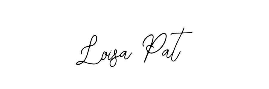 Also You can easily find your signature by using the search form. We will create Loisa Pat name handwritten signature images for you free of cost using Bearetta-2O07w sign style. Loisa Pat signature style 12 images and pictures png