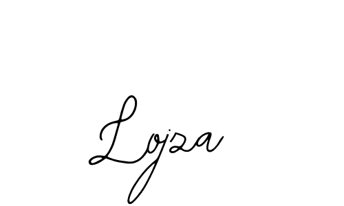 How to make Lojza name signature. Use Bearetta-2O07w style for creating short signs online. This is the latest handwritten sign. Lojza signature style 12 images and pictures png