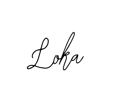 if you are searching for the best signature style for your name Loka. so please give up your signature search. here we have designed multiple signature styles  using Bearetta-2O07w. Loka signature style 12 images and pictures png