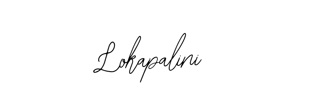 Use a signature maker to create a handwritten signature online. With this signature software, you can design (Bearetta-2O07w) your own signature for name Lokapalini. Lokapalini signature style 12 images and pictures png