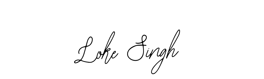 Similarly Bearetta-2O07w is the best handwritten signature design. Signature creator online .You can use it as an online autograph creator for name Loke Singh. Loke Singh signature style 12 images and pictures png