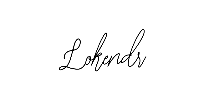 Use a signature maker to create a handwritten signature online. With this signature software, you can design (Bearetta-2O07w) your own signature for name Lokendr. Lokendr signature style 12 images and pictures png