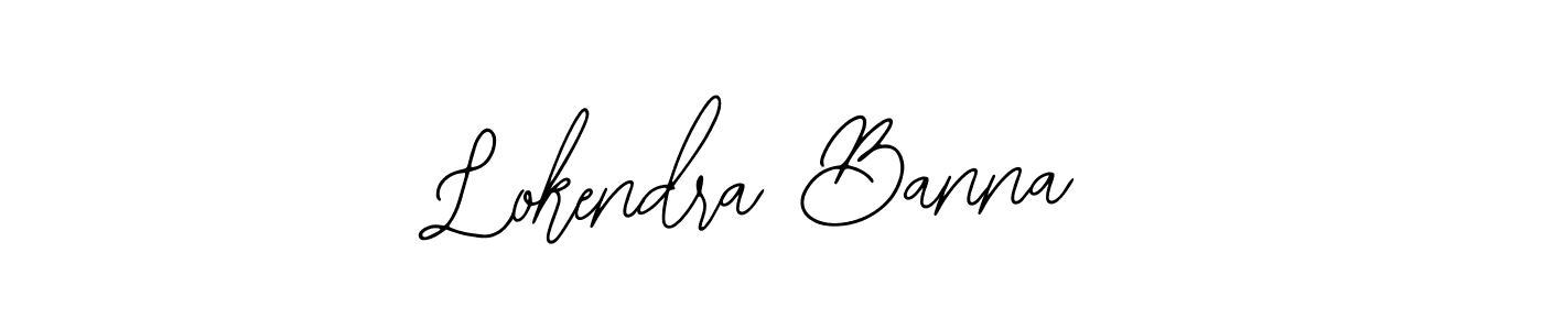 The best way (Bearetta-2O07w) to make a short signature is to pick only two or three words in your name. The name Lokendra Banna include a total of six letters. For converting this name. Lokendra Banna signature style 12 images and pictures png