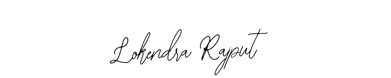 You should practise on your own different ways (Bearetta-2O07w) to write your name (Lokendra Rajput) in signature. don't let someone else do it for you. Lokendra Rajput signature style 12 images and pictures png