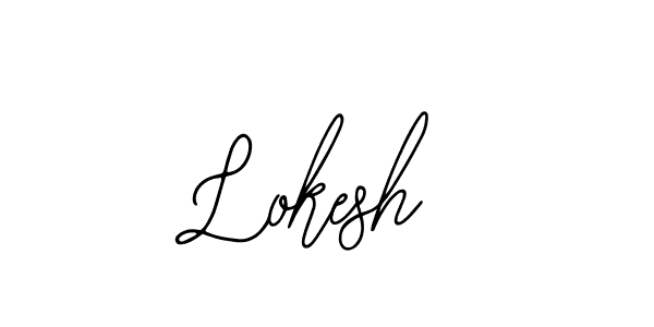 You should practise on your own different ways (Bearetta-2O07w) to write your name (Lokesh) in signature. don't let someone else do it for you. Lokesh signature style 12 images and pictures png