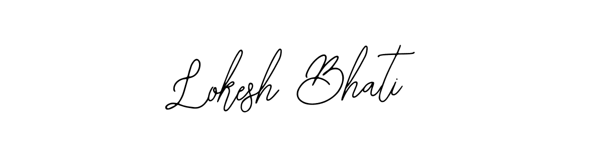 Design your own signature with our free online signature maker. With this signature software, you can create a handwritten (Bearetta-2O07w) signature for name Lokesh Bhati. Lokesh Bhati signature style 12 images and pictures png