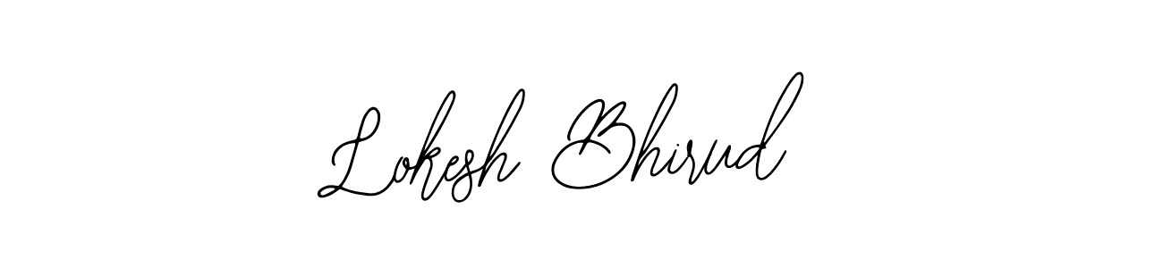 The best way (Bearetta-2O07w) to make a short signature is to pick only two or three words in your name. The name Lokesh Bhirud include a total of six letters. For converting this name. Lokesh Bhirud signature style 12 images and pictures png