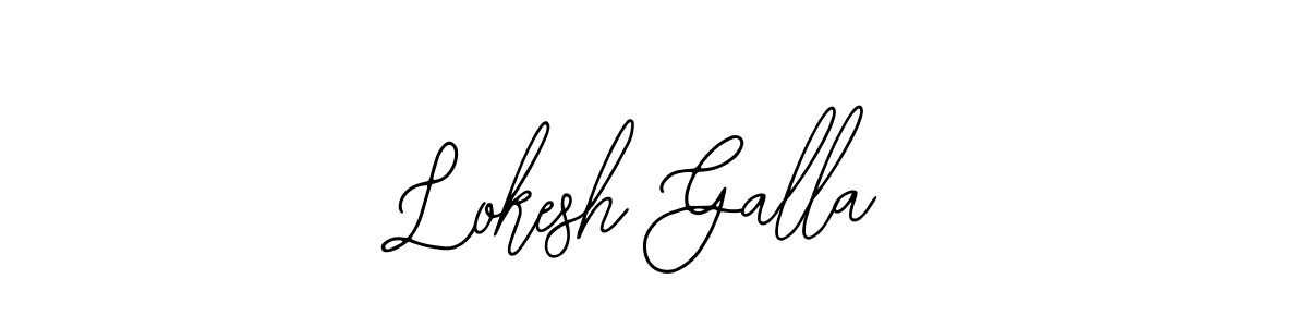 How to make Lokesh Galla name signature. Use Bearetta-2O07w style for creating short signs online. This is the latest handwritten sign. Lokesh Galla signature style 12 images and pictures png