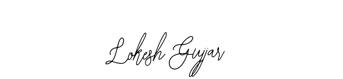 You should practise on your own different ways (Bearetta-2O07w) to write your name (Lokesh Gujjar) in signature. don't let someone else do it for you. Lokesh Gujjar signature style 12 images and pictures png