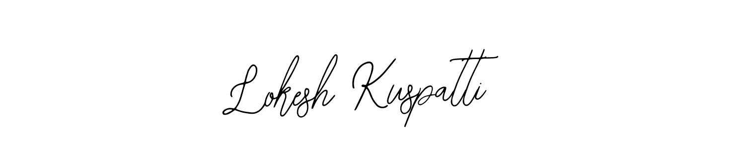 How to make Lokesh Kuspatti signature? Bearetta-2O07w is a professional autograph style. Create handwritten signature for Lokesh Kuspatti name. Lokesh Kuspatti signature style 12 images and pictures png