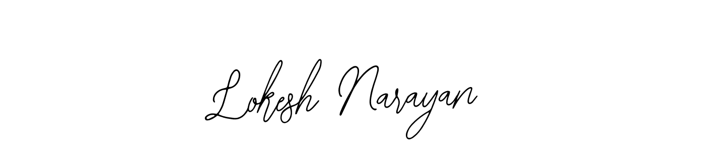 Lokesh Narayan stylish signature style. Best Handwritten Sign (Bearetta-2O07w) for my name. Handwritten Signature Collection Ideas for my name Lokesh Narayan. Lokesh Narayan signature style 12 images and pictures png