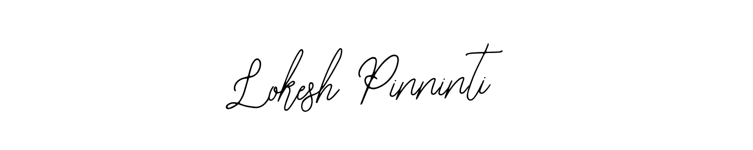 Lokesh Pinninti stylish signature style. Best Handwritten Sign (Bearetta-2O07w) for my name. Handwritten Signature Collection Ideas for my name Lokesh Pinninti. Lokesh Pinninti signature style 12 images and pictures png