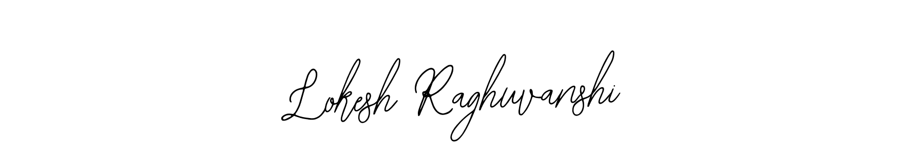 How to make Lokesh Raghuvanshi name signature. Use Bearetta-2O07w style for creating short signs online. This is the latest handwritten sign. Lokesh Raghuvanshi signature style 12 images and pictures png