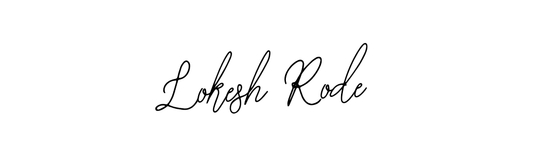 Use a signature maker to create a handwritten signature online. With this signature software, you can design (Bearetta-2O07w) your own signature for name Lokesh Rode. Lokesh Rode signature style 12 images and pictures png