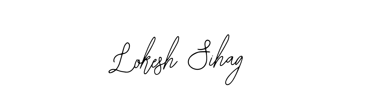 How to make Lokesh Sihag name signature. Use Bearetta-2O07w style for creating short signs online. This is the latest handwritten sign. Lokesh Sihag signature style 12 images and pictures png