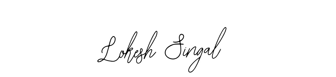 You can use this online signature creator to create a handwritten signature for the name Lokesh Singal. This is the best online autograph maker. Lokesh Singal signature style 12 images and pictures png