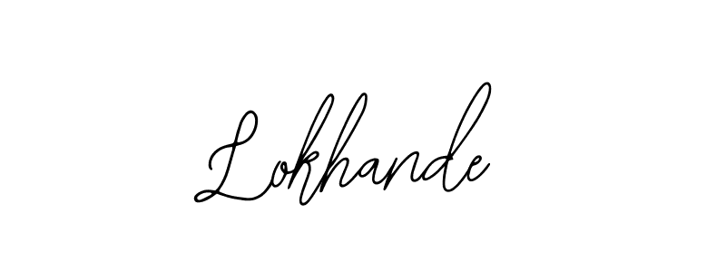 Make a short Lokhande signature style. Manage your documents anywhere anytime using Bearetta-2O07w. Create and add eSignatures, submit forms, share and send files easily. Lokhande signature style 12 images and pictures png