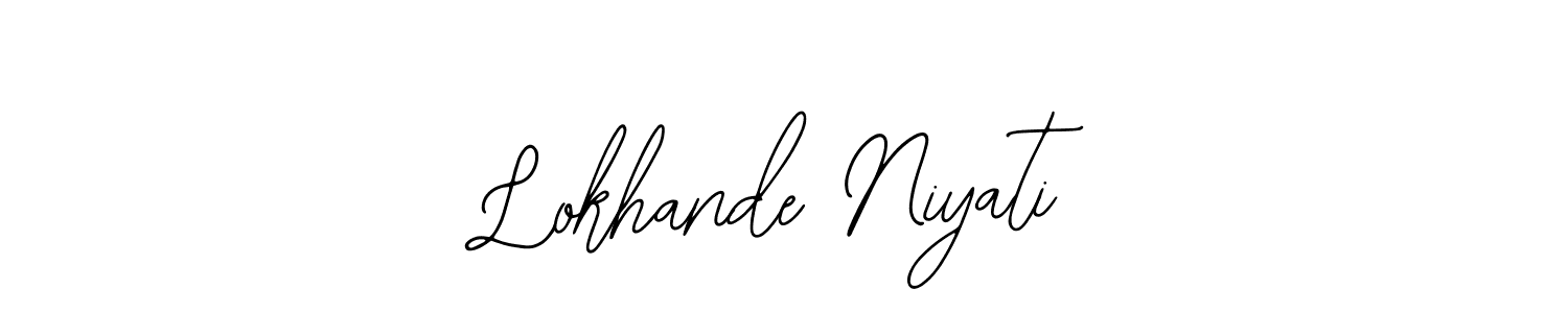 Make a beautiful signature design for name Lokhande Niyati. With this signature (Bearetta-2O07w) style, you can create a handwritten signature for free. Lokhande Niyati signature style 12 images and pictures png