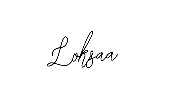 The best way (Bearetta-2O07w) to make a short signature is to pick only two or three words in your name. The name Loksaa include a total of six letters. For converting this name. Loksaa signature style 12 images and pictures png