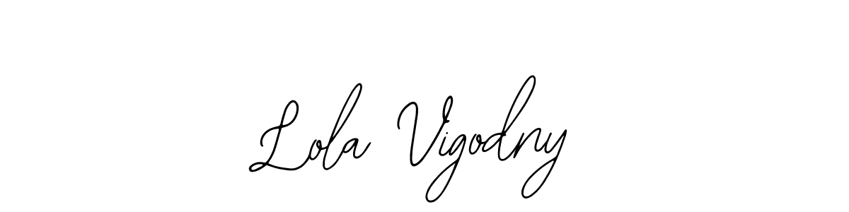 It looks lik you need a new signature style for name Lola Vigodny. Design unique handwritten (Bearetta-2O07w) signature with our free signature maker in just a few clicks. Lola Vigodny signature style 12 images and pictures png