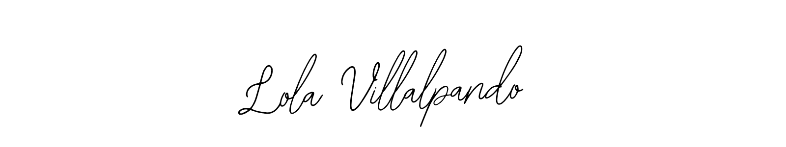 Similarly Bearetta-2O07w is the best handwritten signature design. Signature creator online .You can use it as an online autograph creator for name Lola Villalpando. Lola Villalpando signature style 12 images and pictures png
