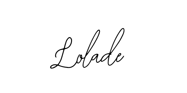 Also we have Lolade name is the best signature style. Create professional handwritten signature collection using Bearetta-2O07w autograph style. Lolade signature style 12 images and pictures png