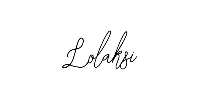 How to make Lolaksi name signature. Use Bearetta-2O07w style for creating short signs online. This is the latest handwritten sign. Lolaksi signature style 12 images and pictures png