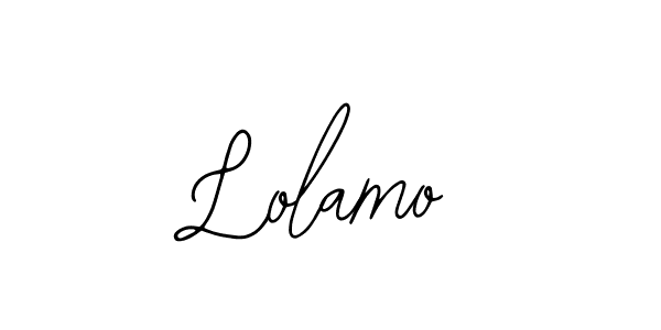 Lolamo stylish signature style. Best Handwritten Sign (Bearetta-2O07w) for my name. Handwritten Signature Collection Ideas for my name Lolamo. Lolamo signature style 12 images and pictures png