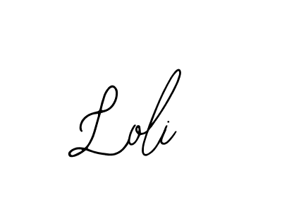 Use a signature maker to create a handwritten signature online. With this signature software, you can design (Bearetta-2O07w) your own signature for name Loli. Loli signature style 12 images and pictures png