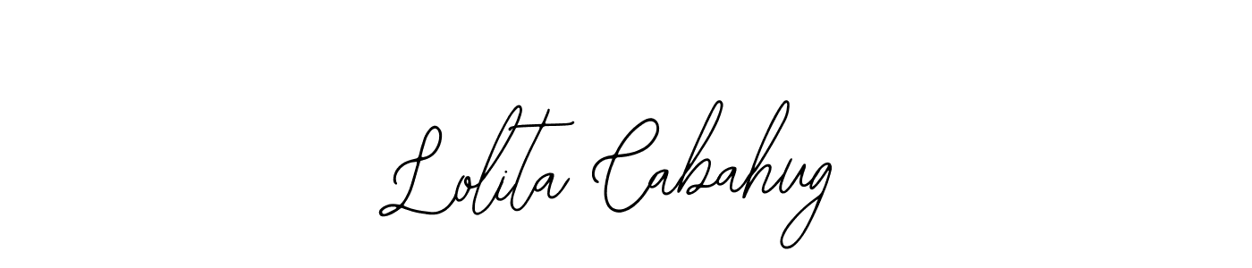 Once you've used our free online signature maker to create your best signature Bearetta-2O07w style, it's time to enjoy all of the benefits that Lolita Cabahug name signing documents. Lolita Cabahug signature style 12 images and pictures png