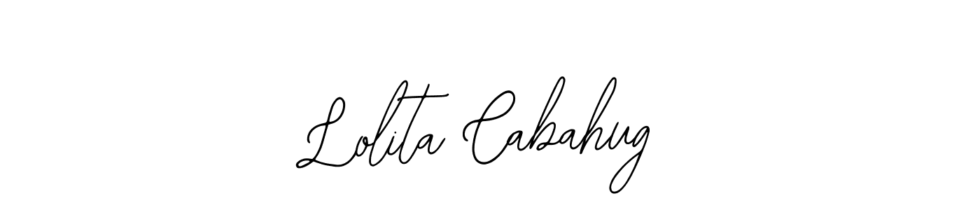 Make a beautiful signature design for name Lolita Cabahug. Use this online signature maker to create a handwritten signature for free. Lolita Cabahug signature style 12 images and pictures png