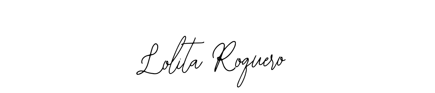 The best way (Bearetta-2O07w) to make a short signature is to pick only two or three words in your name. The name Lolita Roquero include a total of six letters. For converting this name. Lolita Roquero signature style 12 images and pictures png