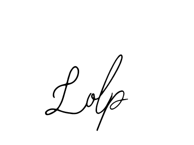 Design your own signature with our free online signature maker. With this signature software, you can create a handwritten (Bearetta-2O07w) signature for name Lolp. Lolp signature style 12 images and pictures png
