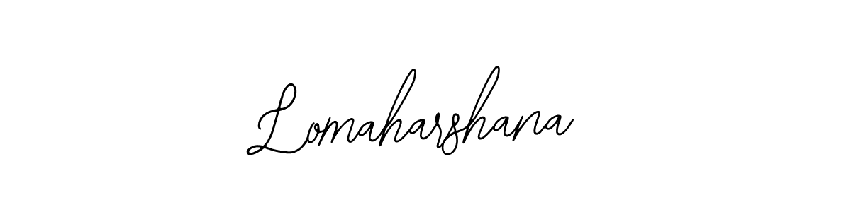 if you are searching for the best signature style for your name Lomaharshana. so please give up your signature search. here we have designed multiple signature styles  using Bearetta-2O07w. Lomaharshana signature style 12 images and pictures png