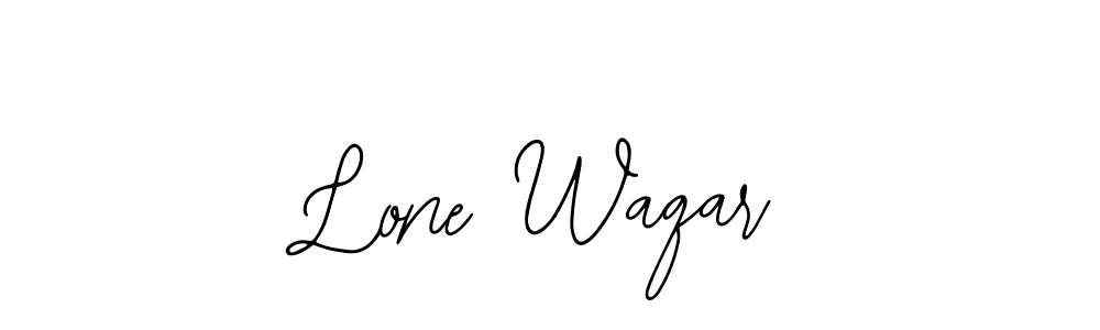 You should practise on your own different ways (Bearetta-2O07w) to write your name (Lone Waqar) in signature. don't let someone else do it for you. Lone Waqar signature style 12 images and pictures png