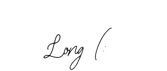 Create a beautiful signature design for name Long (:. With this signature (Bearetta-2O07w) fonts, you can make a handwritten signature for free. Long (: signature style 12 images and pictures png