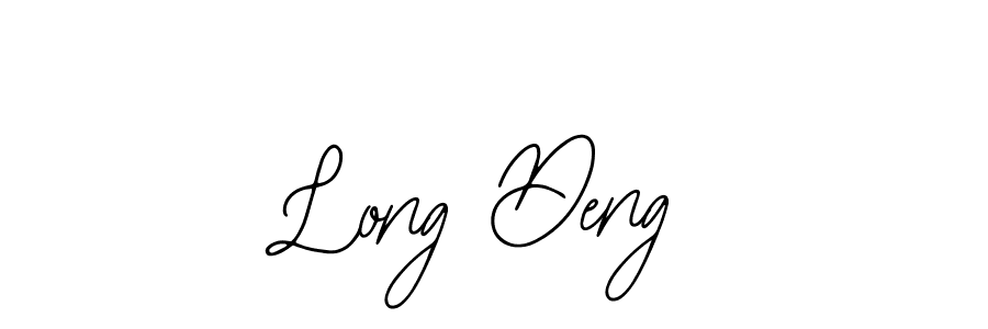 How to make Long Deng name signature. Use Bearetta-2O07w style for creating short signs online. This is the latest handwritten sign. Long Deng signature style 12 images and pictures png