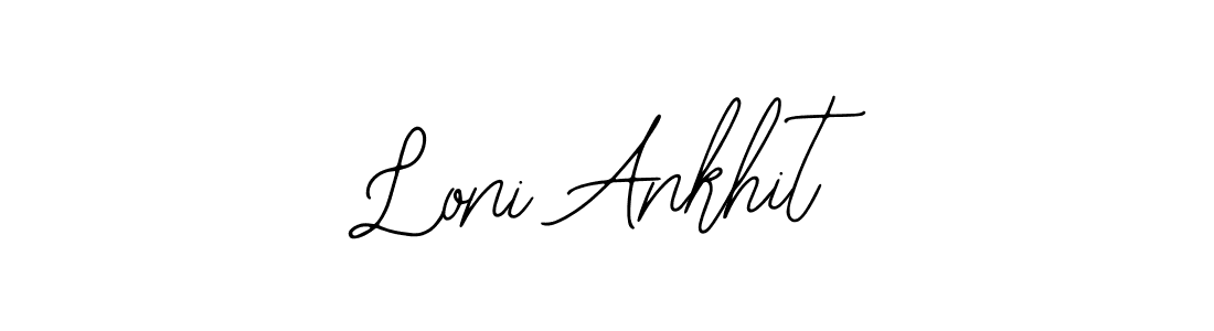 How to make Loni Ankhit name signature. Use Bearetta-2O07w style for creating short signs online. This is the latest handwritten sign. Loni Ankhit signature style 12 images and pictures png