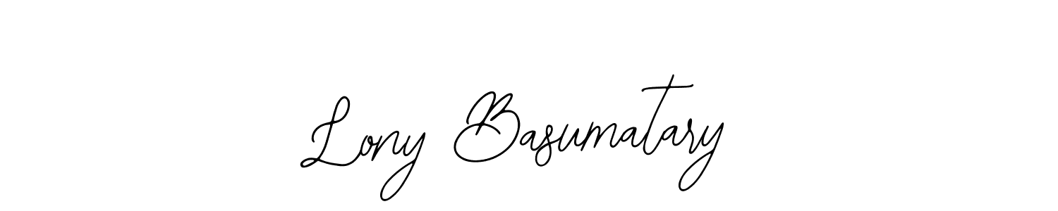 Make a beautiful signature design for name Lony Basumatary. With this signature (Bearetta-2O07w) style, you can create a handwritten signature for free. Lony Basumatary signature style 12 images and pictures png